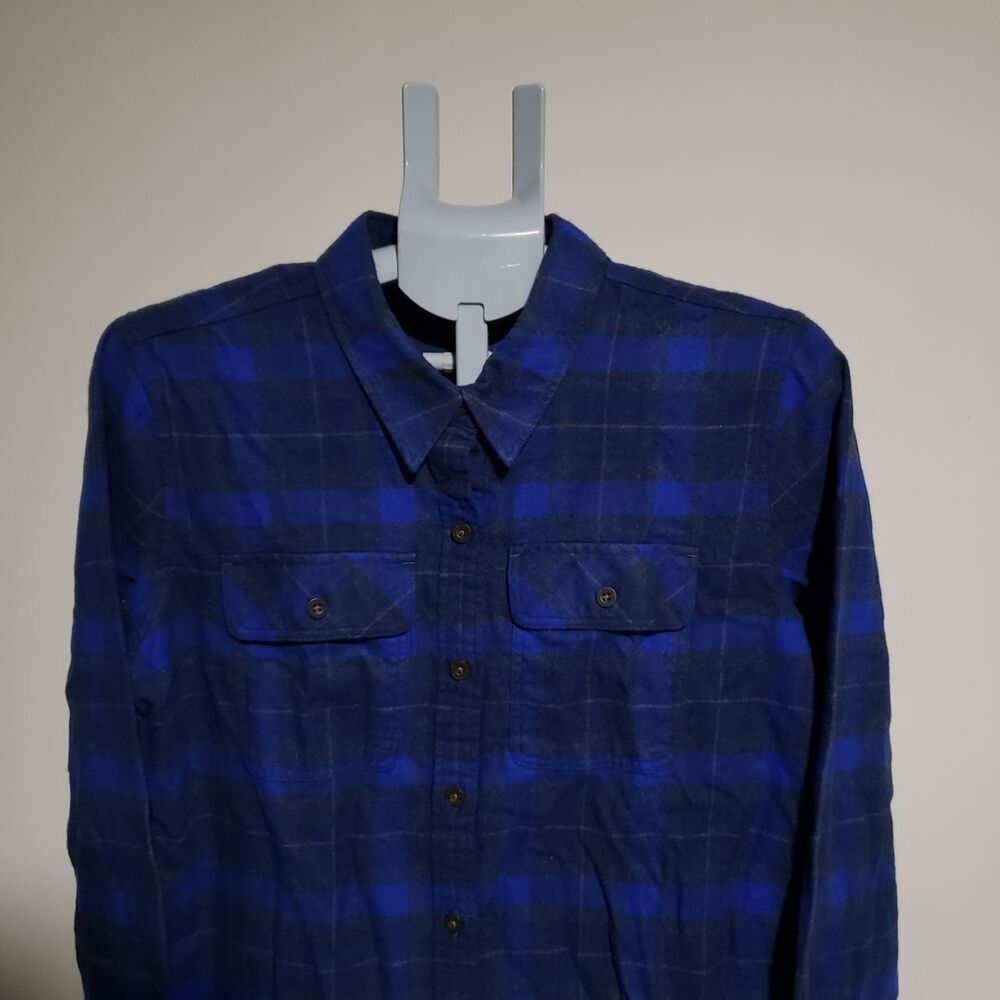 Patagonia Women's L Long-Sleeved Organic Cotton Midweight Fjord Flannel  Shirt